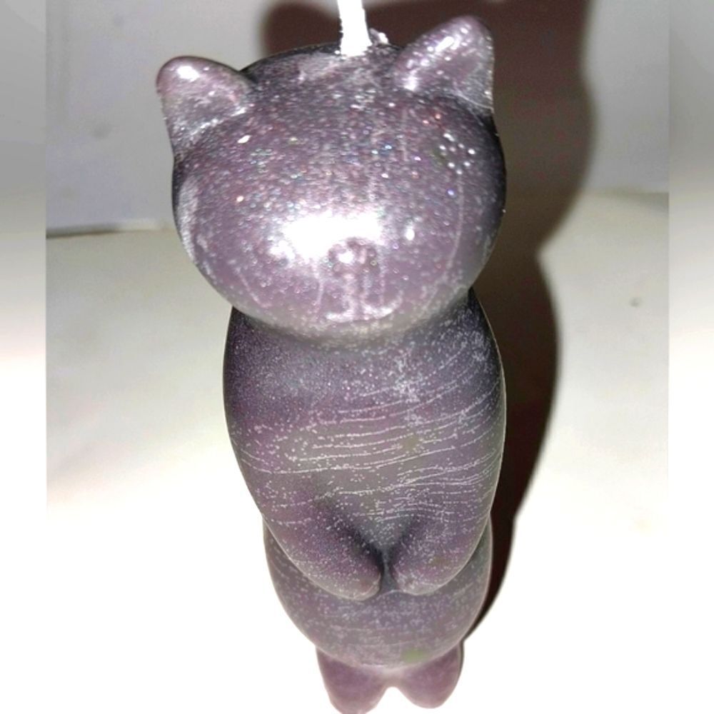 Hand crafted limited edition tall catcandle from our Cat Lady candle collection